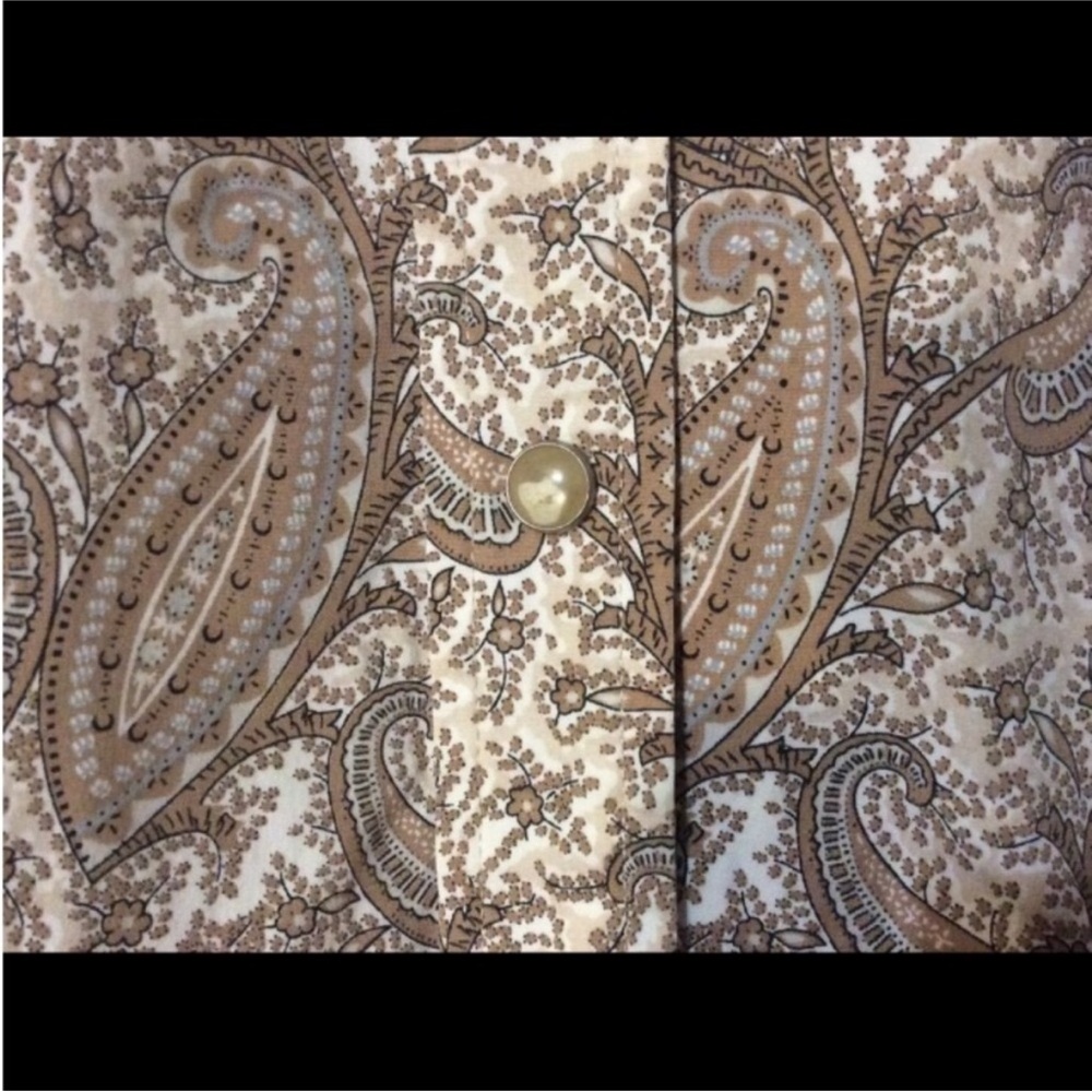 PENDLETON Neutral Tone PAISLEY Print Button Down SHIRT Size MEDIUM - Picture 6 of 13